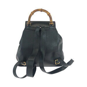 Gucci backpack Bamboo leather black